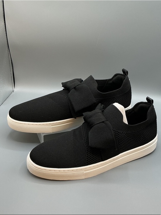 Bandolino Bryce Black Knit Slip-On Sneakers with Bow, NEW, size 12 main image 7